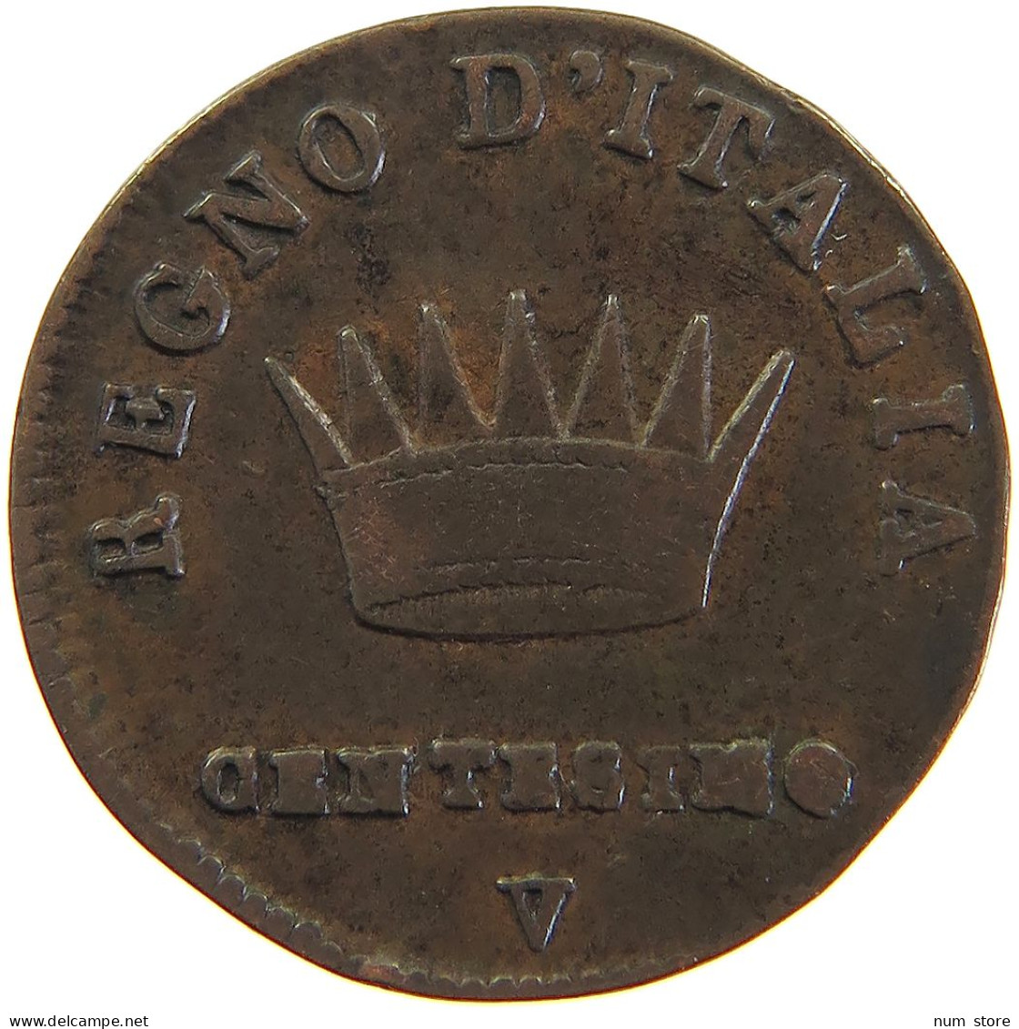 ITALY STATES NAPOLEON I. CENTESIMO 1810 V Napoleon I. (1804-1814, 1815) #t017 0023 - Napoleónicas