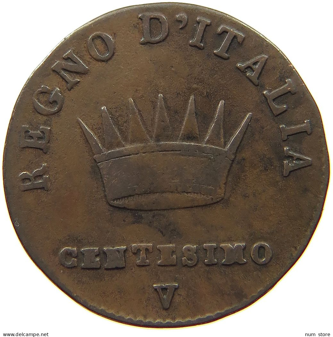 ITALY STATES NAPOLEON I. CENTESIMO 1809 V Napoleon I. (1804-1814, 1815) #t146 0355 - Napoleonische