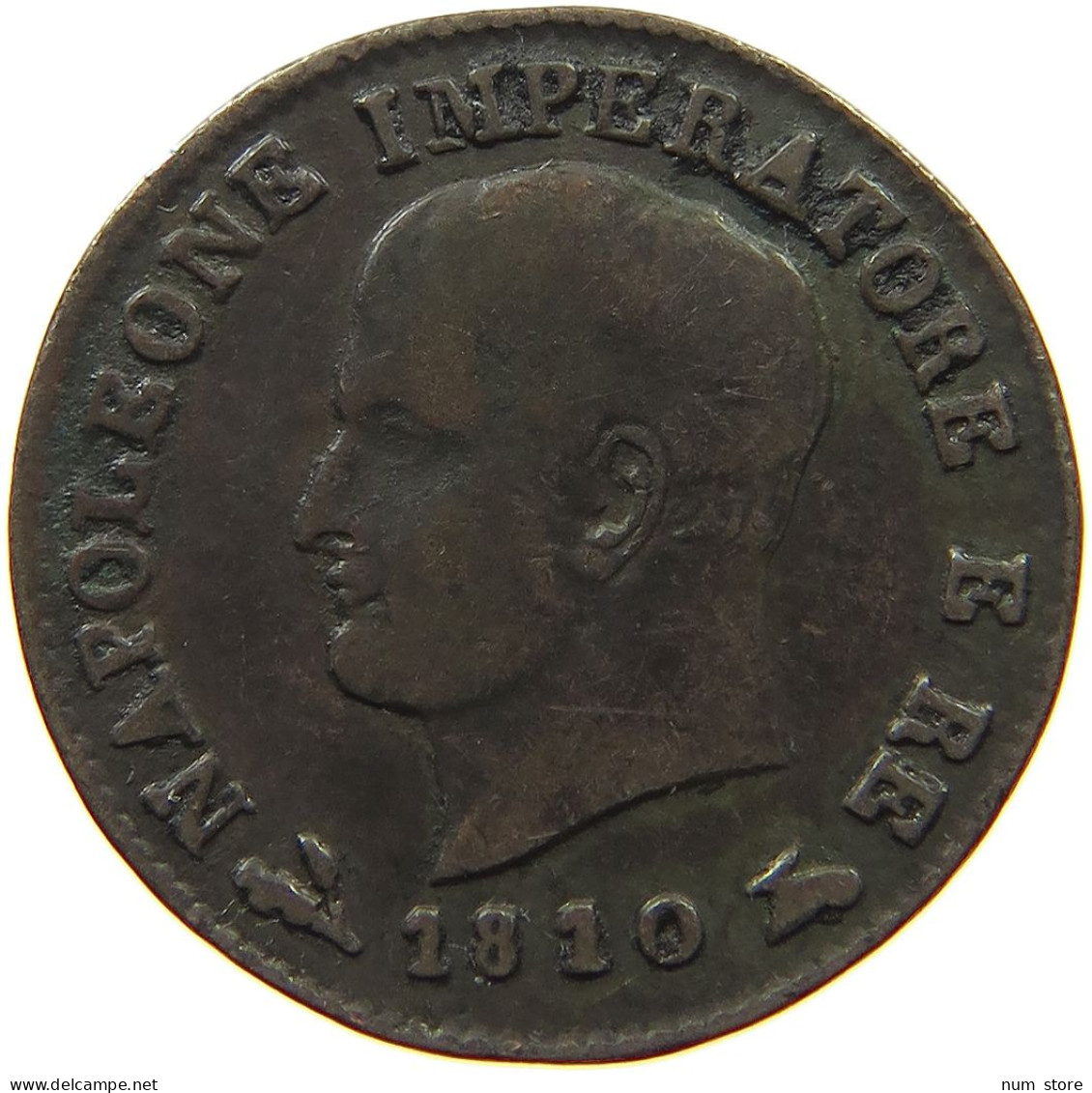 ITALY STATES NAPOLEON I. CENTESIMO 1810 B Napoleon I. (1804-1814, 1815) #t144 0891 - Napoleoniche