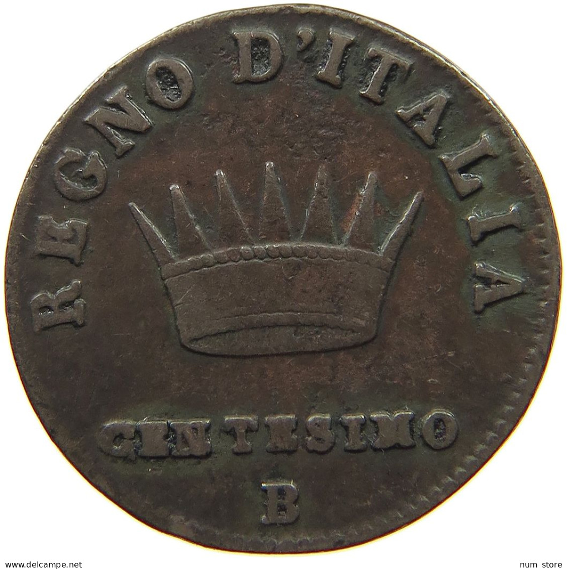 ITALY STATES NAPOLEON I. CENTESIMO 1810 B Napoleon I. (1804-1814, 1815) #t144 0891 - Napoleoniche