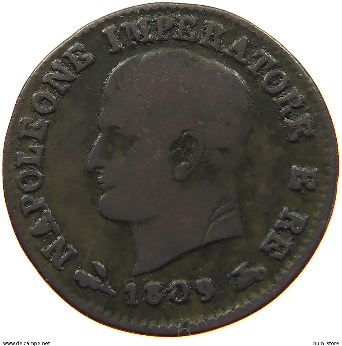 ITALY STATES NAPOLEON I. CENTESIMO 1809 B Napoleon I. (1804-1814, 1815) #s078 0971 - Napoleonic