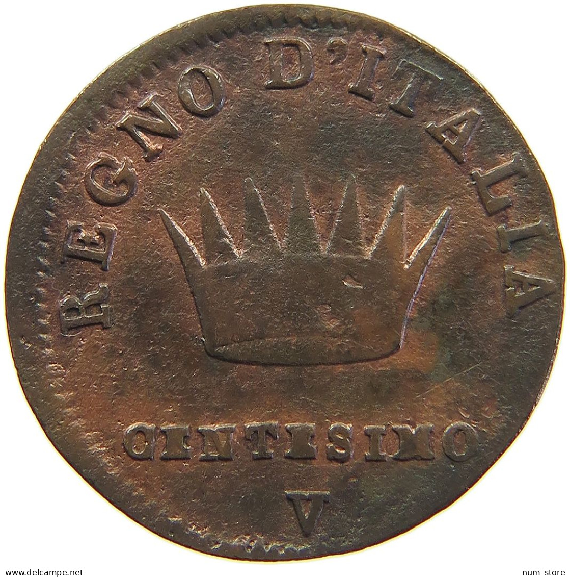 ITALY STATES NAPOLEON I. CENTESIMO 1808 V Napoleon I. (1804-1814, 1815) #c039 0179 - Napoleonic