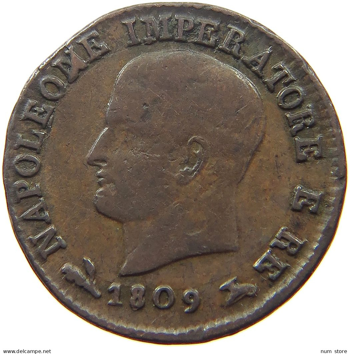 ITALY STATES NAPOLEON I. CENTESIMO 1809 B Napoleon I. (1804-1814, 1815) #s051 0937 - Napoleonische