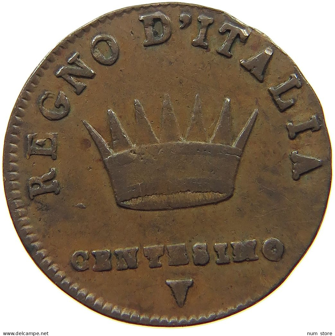 ITALY STATES NAPOLEON I. CENTESIMO 1808 V Napoleon I. (1804-1814, 1815) #t146 0351 - Napoleonische