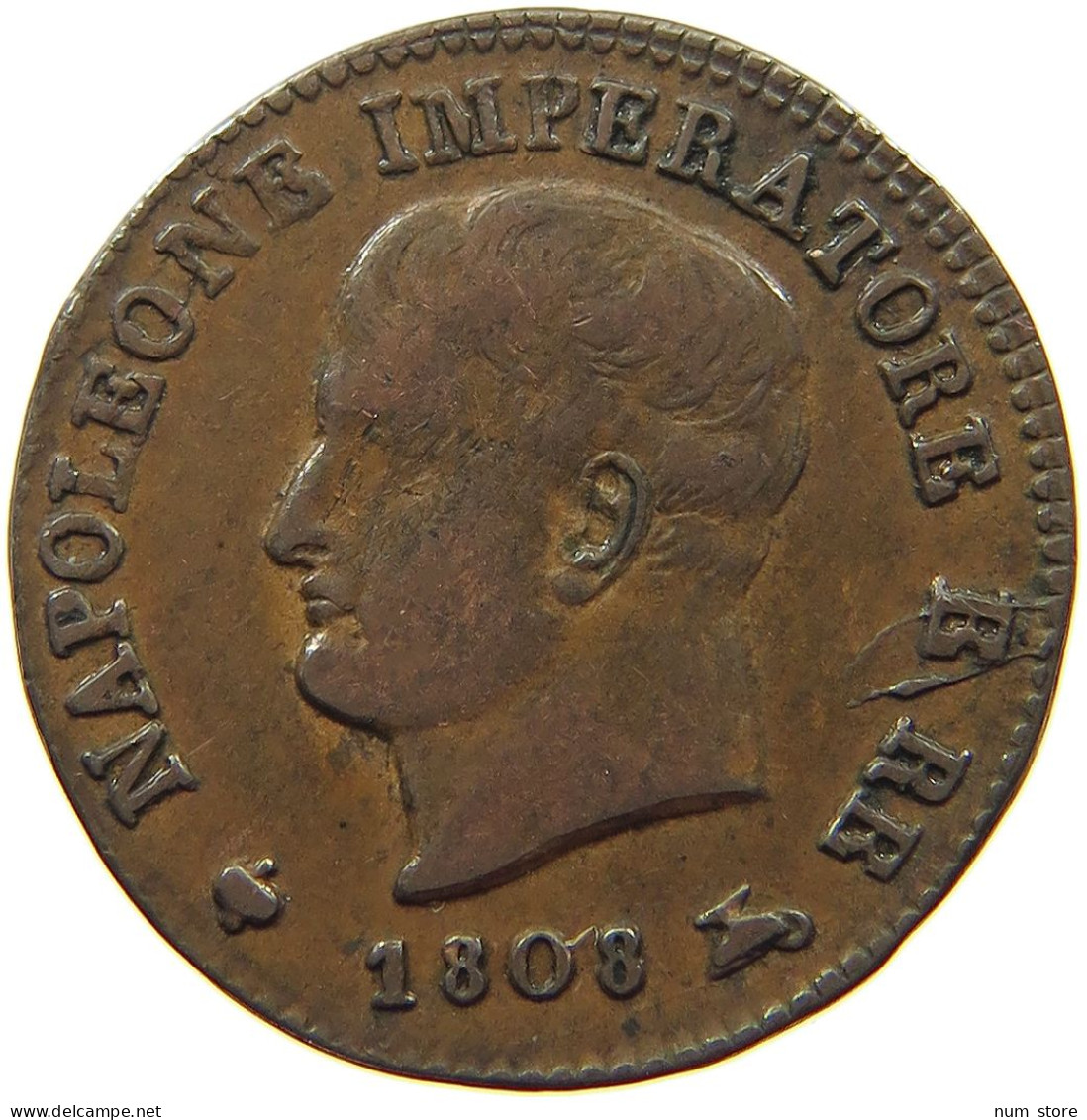 ITALY STATES NAPOLEON I. CENTESIMO 1808 M Napoleon I. (1804-1814, 1815) #t144 0897 - Napoleonische