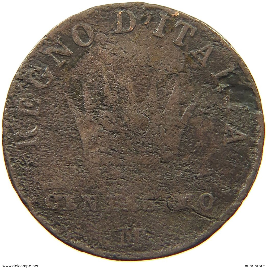 ITALY STATES NAPOLEON I. CENTESIMO 1808 M Napoleon I. (1804-1814, 1815) #c022 0525 - Napoléonniennes