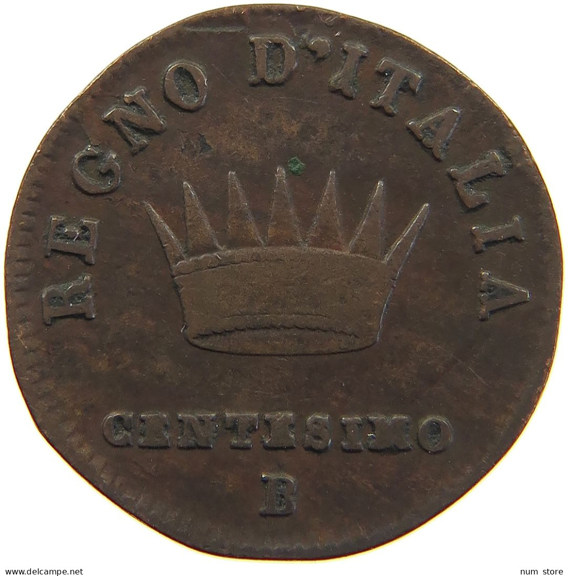 ITALY STATES NAPOLEON I. CENTESIMO 1808 B Napoleon I. (1804-1814, 1815) RARE #t001 0451 - Napoleonic