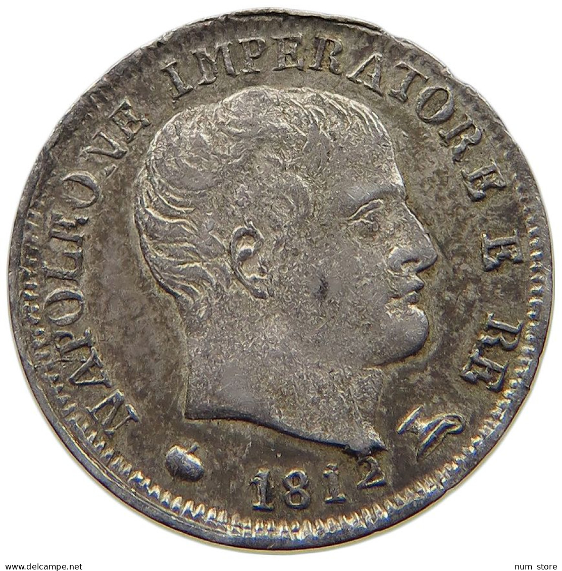 ITALY STATES NAPOLEON I. 5 SOLDI 1812 M Napoleon I. (1804-1814, 1815) #t005 0301 - Napoleonic