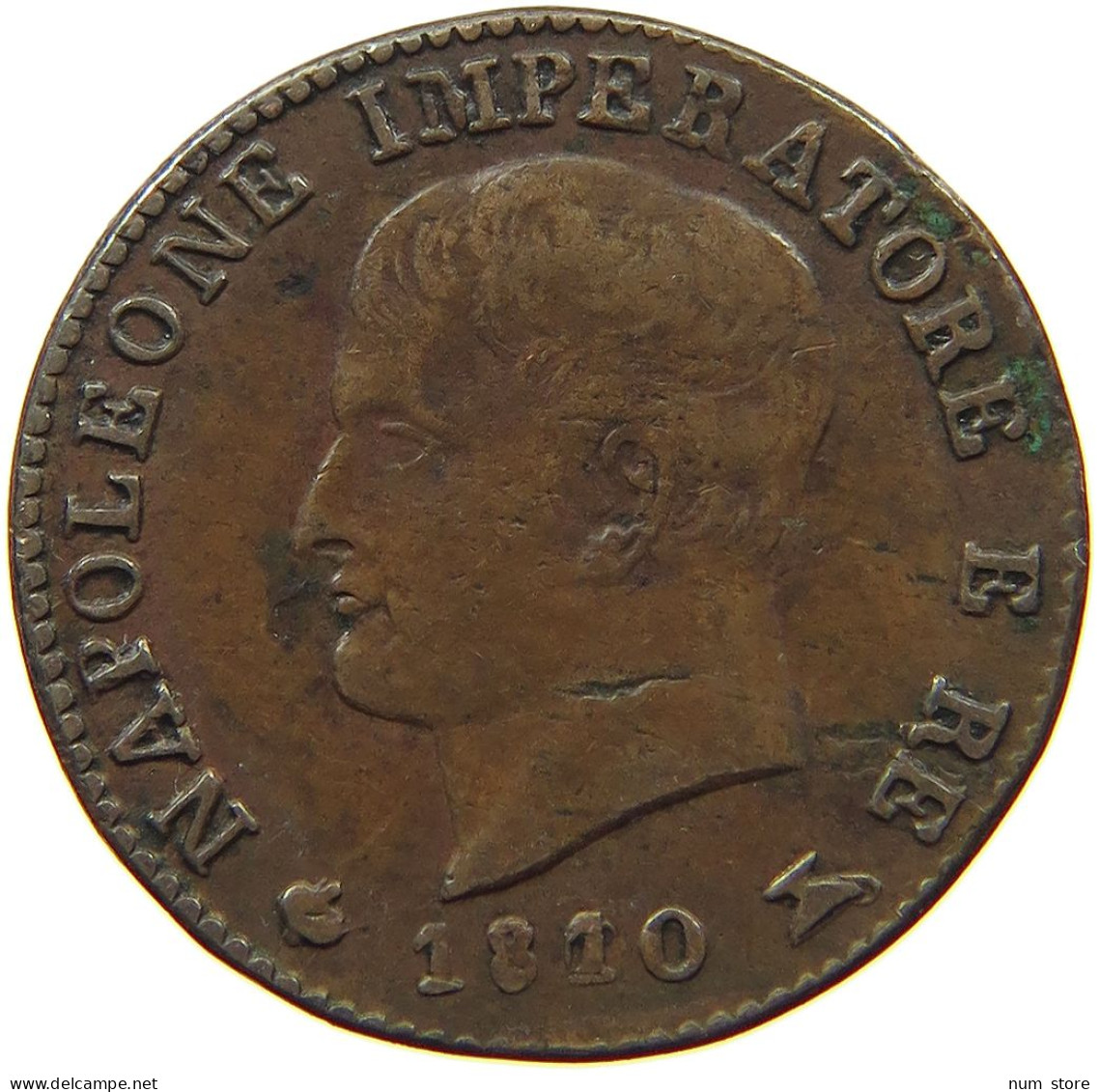 ITALY STATES NAPOLEON I. CENTESIMO 1810/00 M Napoleon I. (1804-1814, 1815) #t144 0869 - Napoleoniche