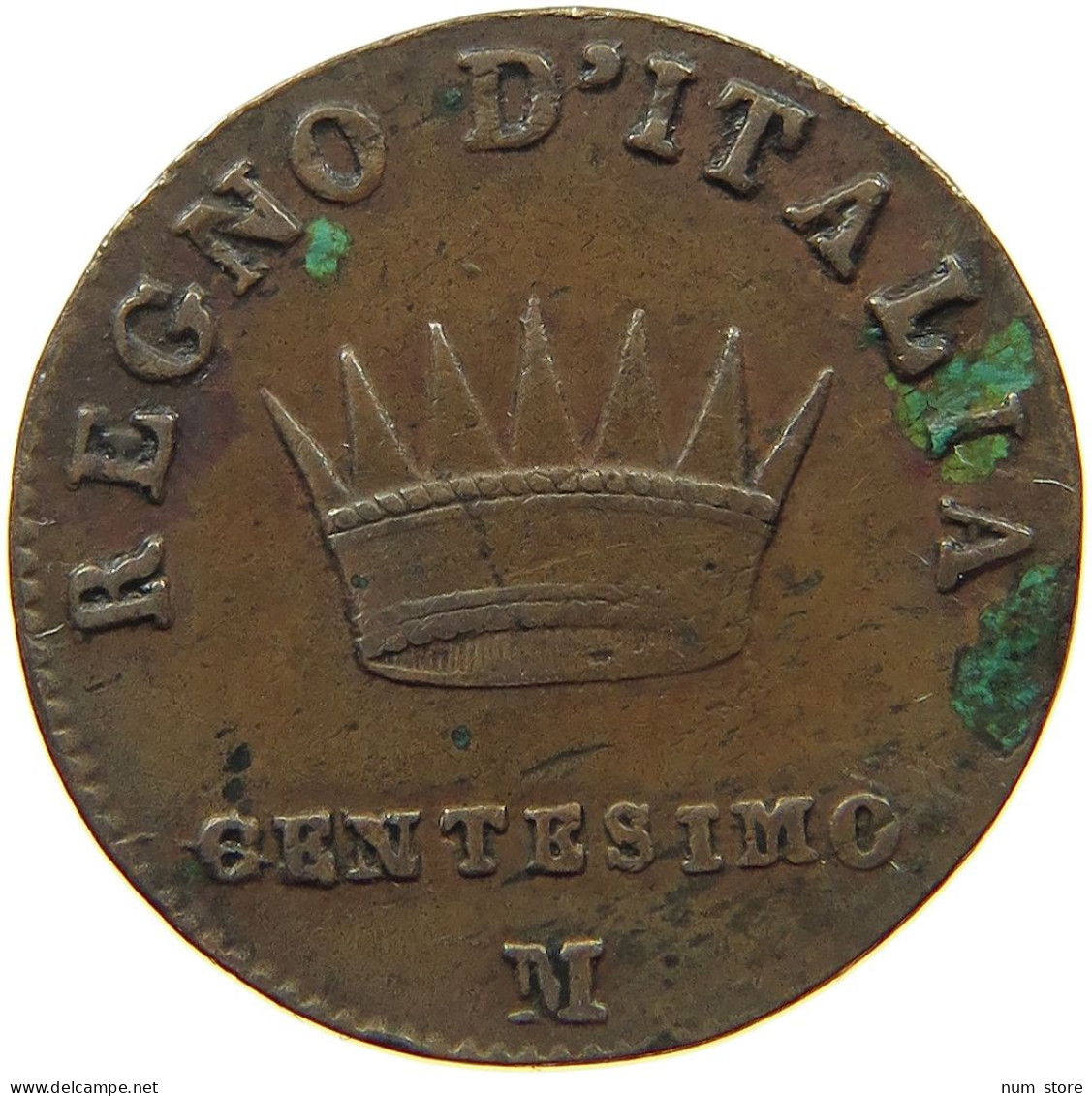 ITALY STATES NAPOLEON I. CENTESIMO 1810/00 M Napoleon I. (1804-1814, 1815) #t144 0869 - Napoleoniche