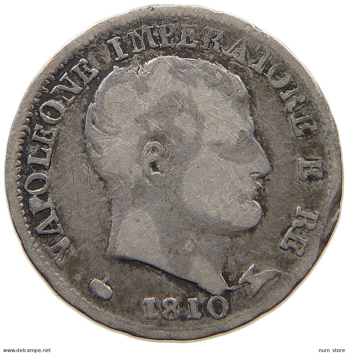 ITALY STATES NAPOLEON I. 5 SOLDI 1810 M Napoleon I. (1804-1814, 1815) #t138 0247 - Napoleontisch