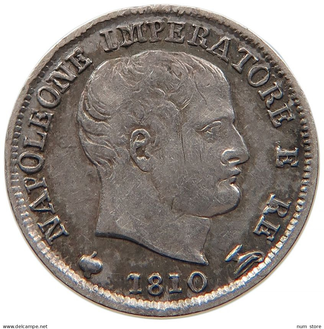 ITALY STATES NAPOLEON I. 5 SOLDI 1810 M Napoleon I. (1804-1814, 1815) #t011 0407 - Napoleonic