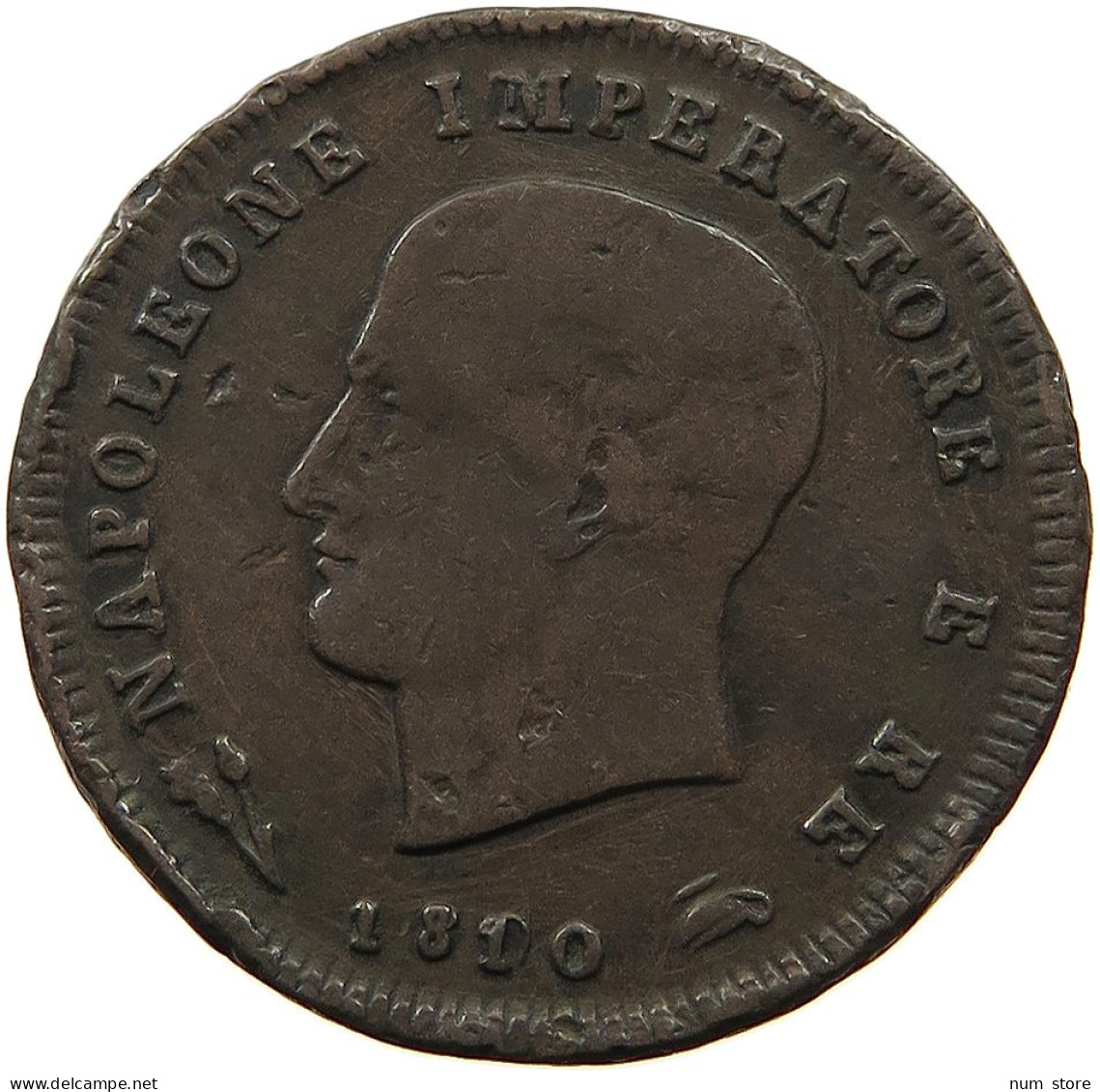 ITALY STATES NAPOLEON I. 3 CENTESIMI 1810/09 B Napoleon I. (1804-1814, 1815) #t060 0455 - Napoleontisch