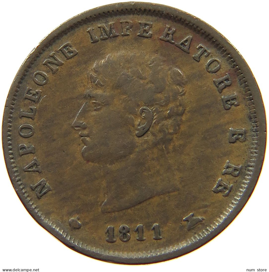 ITALY STATES NAPOLEON I. 3 CENTESIMI 1811 M Napoleon I. (1804-1814, 1815) #t144 0841 - Napoléonniennes