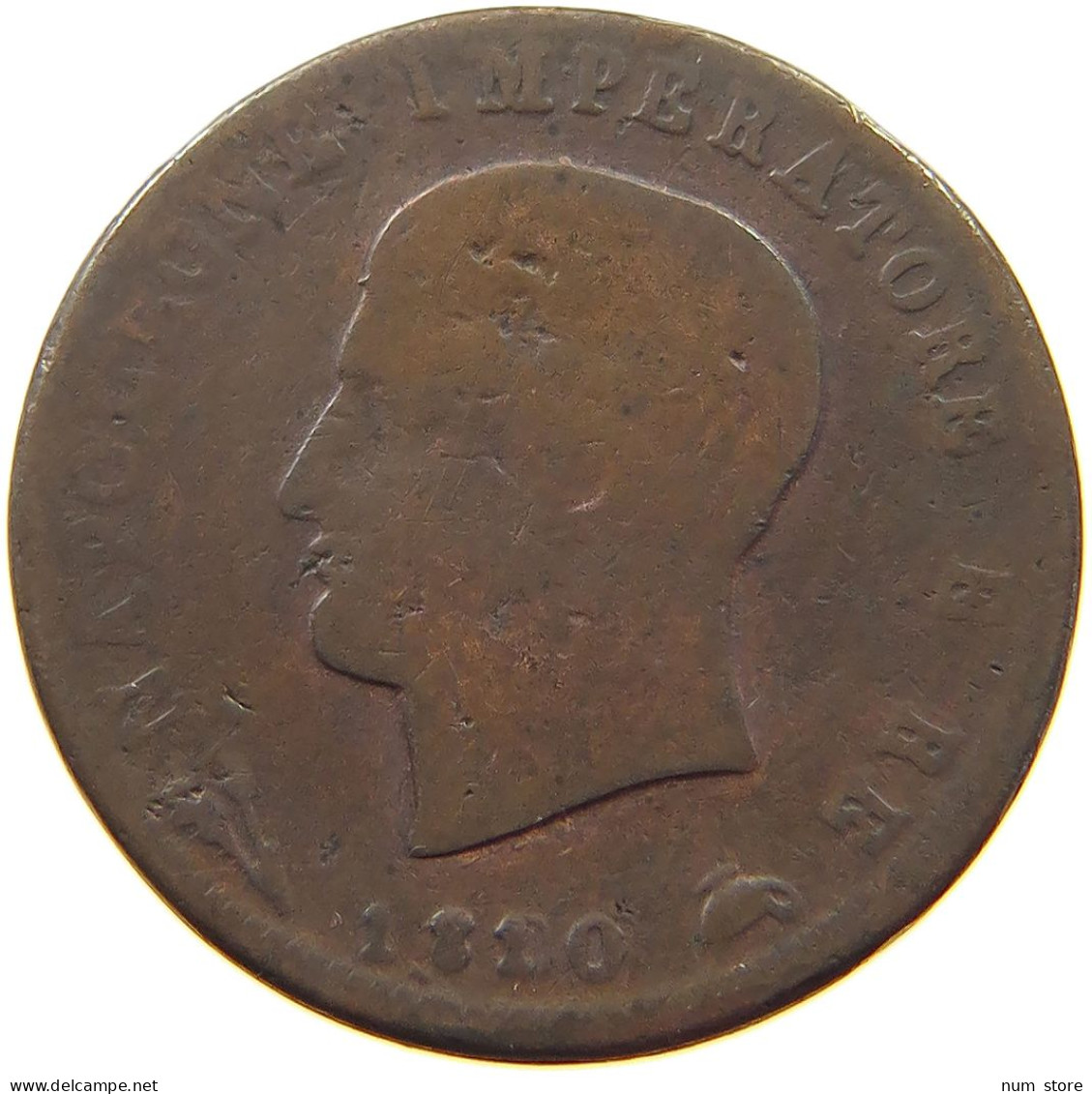 ITALY STATES NAPOLEON I. 3 CENTESIMI 1810 Napoleon I. (1804-1814, 1815) #a011 0157 - Napoléonniennes