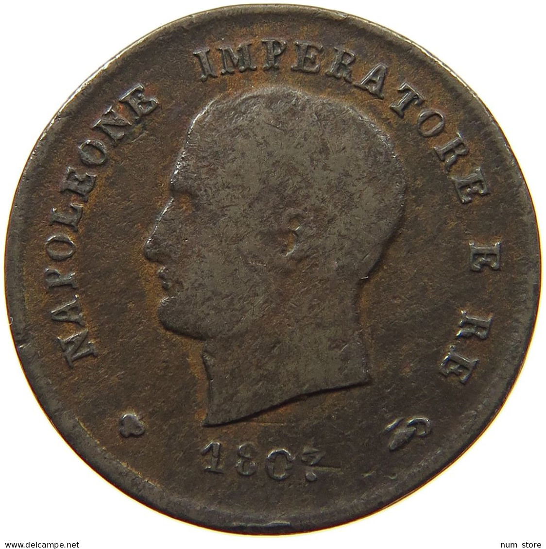 ITALY STATES NAPOLEON I. 3 CENTESIMI 1807 M Napoleon I. (1804-1814, 1815) #t144 0851 - Napoleonische