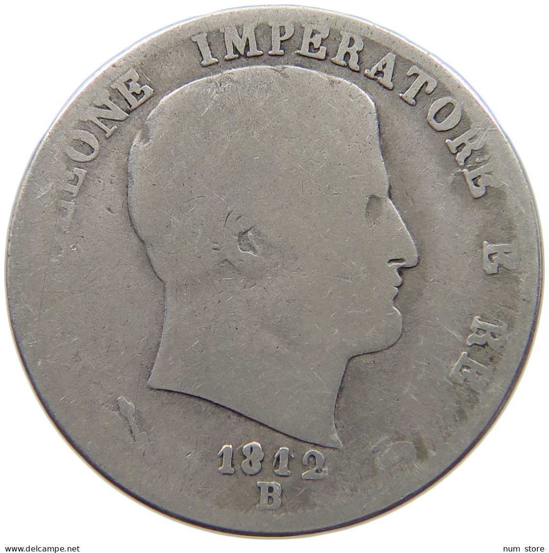 ITALY STATES NAPOLEON I. 2 LIRE 1812 B Napoleon I. (1804-1814, 1815) #t005 0201 - Napoléonniennes