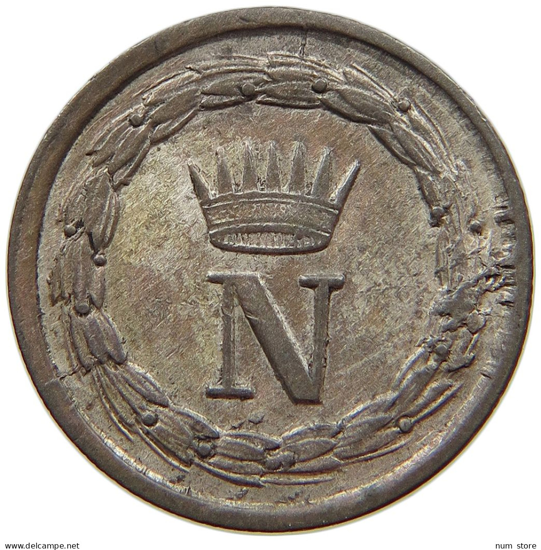 ITALY STATES NAPOLEON I. 10 CENTESIMI 1813 M Napoleon I. (1804-1814, 1815) #t075 0379 - Napoleonische