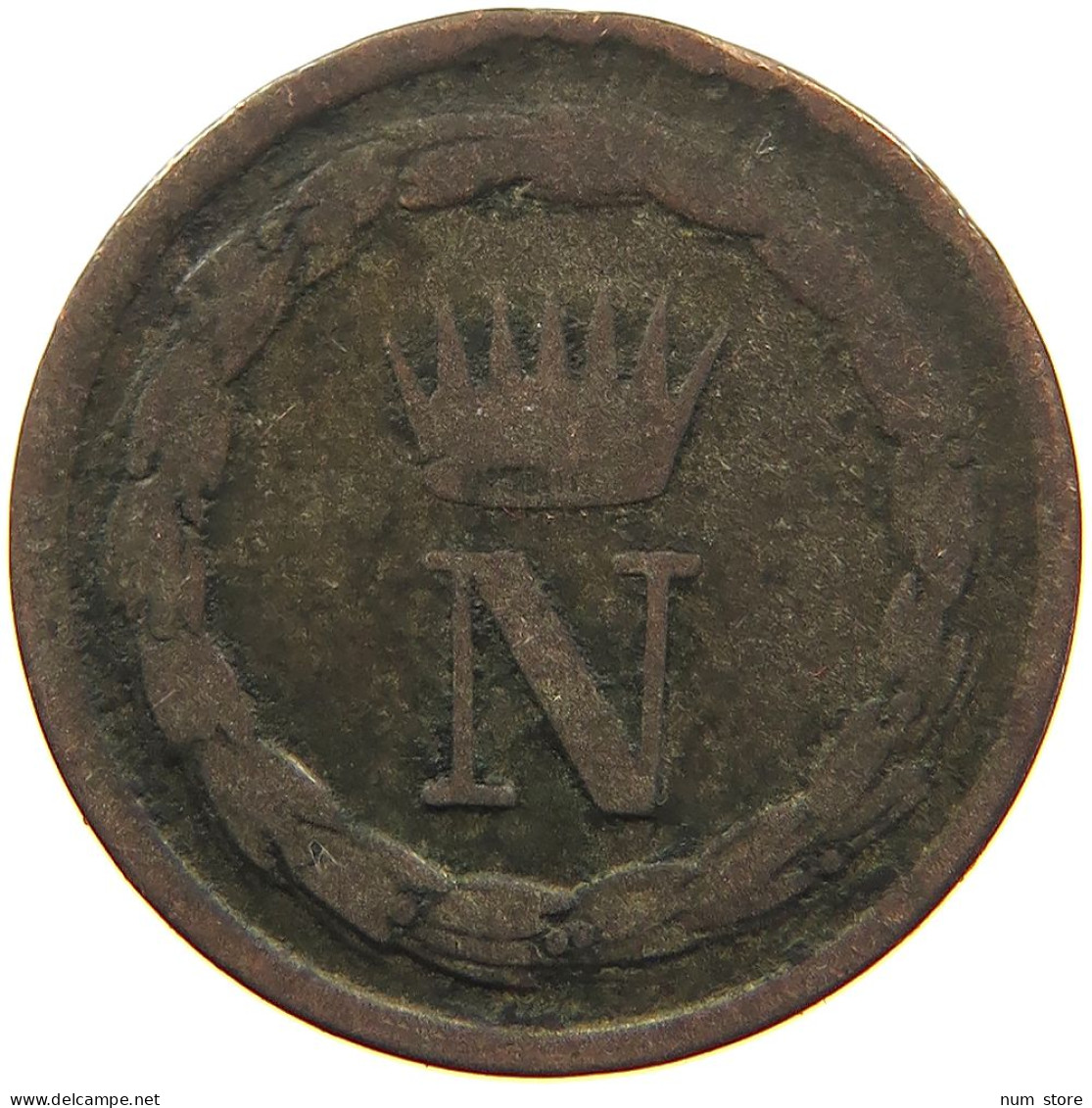 ITALY STATES NAPOLEON I. 10 CENTESIMI 1813 M Napoleon I. (1804-1814, 1815) #t016 0111 - Napoléonniennes