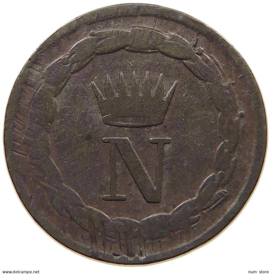 ITALY STATES NAPOLEON I. 10 CENTESIMI 1809 Napoleon I. (1804-1814, 1815) #c032 0391 - Napoleonic