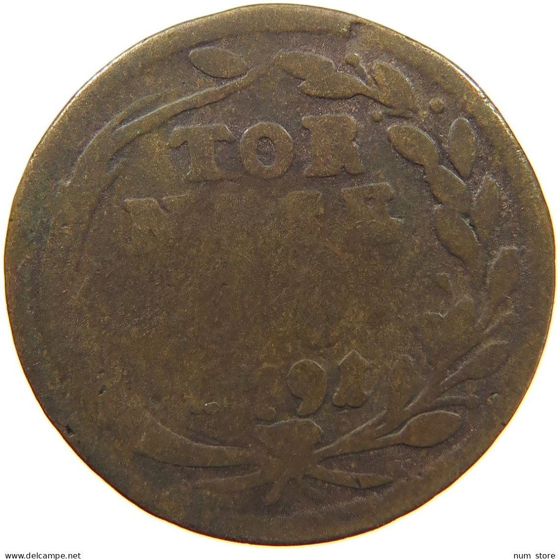 ITALY STATES NAPLES TORNESE 1791 Ferdinando IV (I) Di Borbone, 1759-1816 #c006 0091 - Neapel & Sizilien