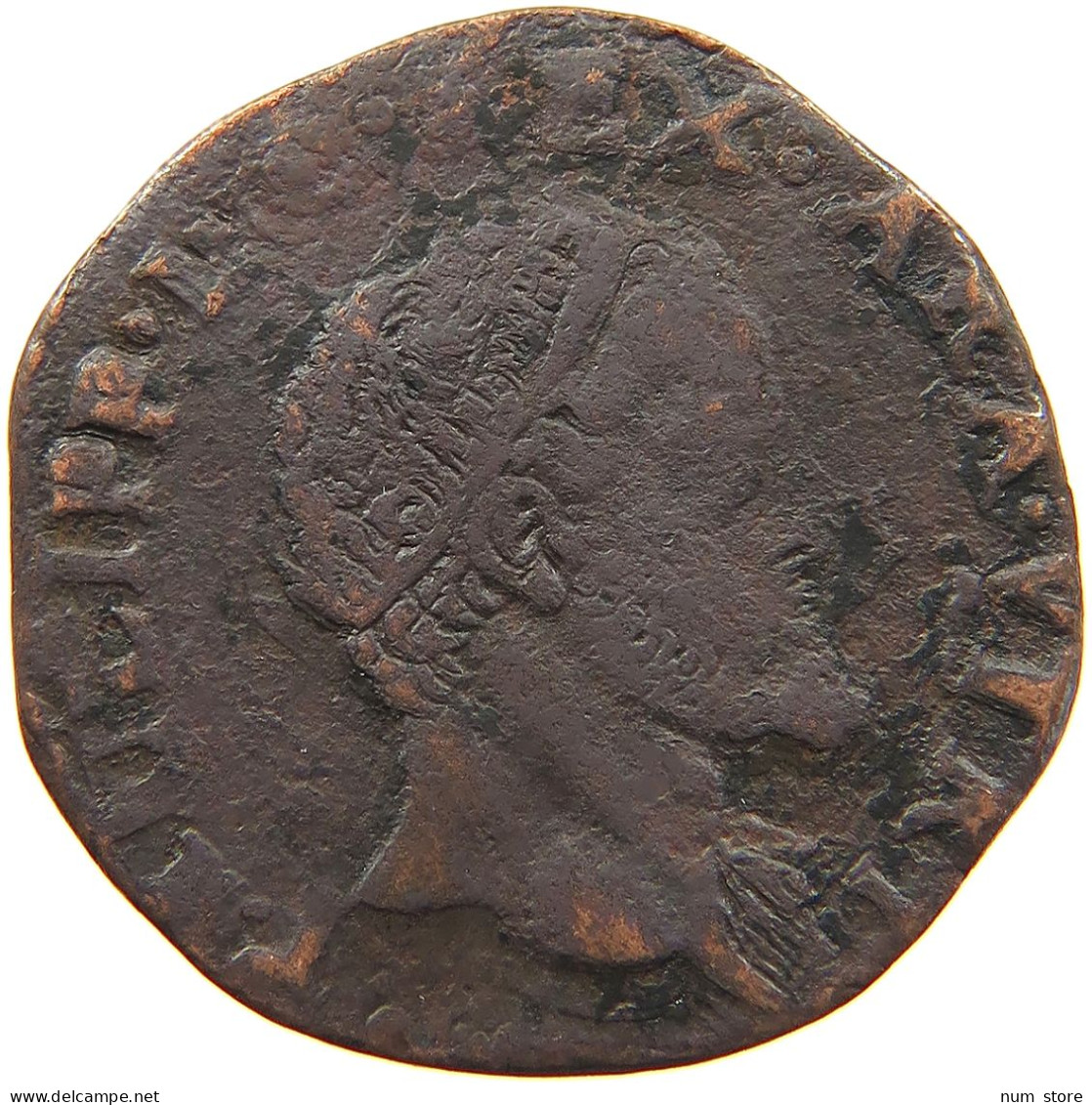 ITALY STATES NAPLES TORNESE 1592 FELIPE II. (1554-1598) #t017 0393 - Naples & Sicile