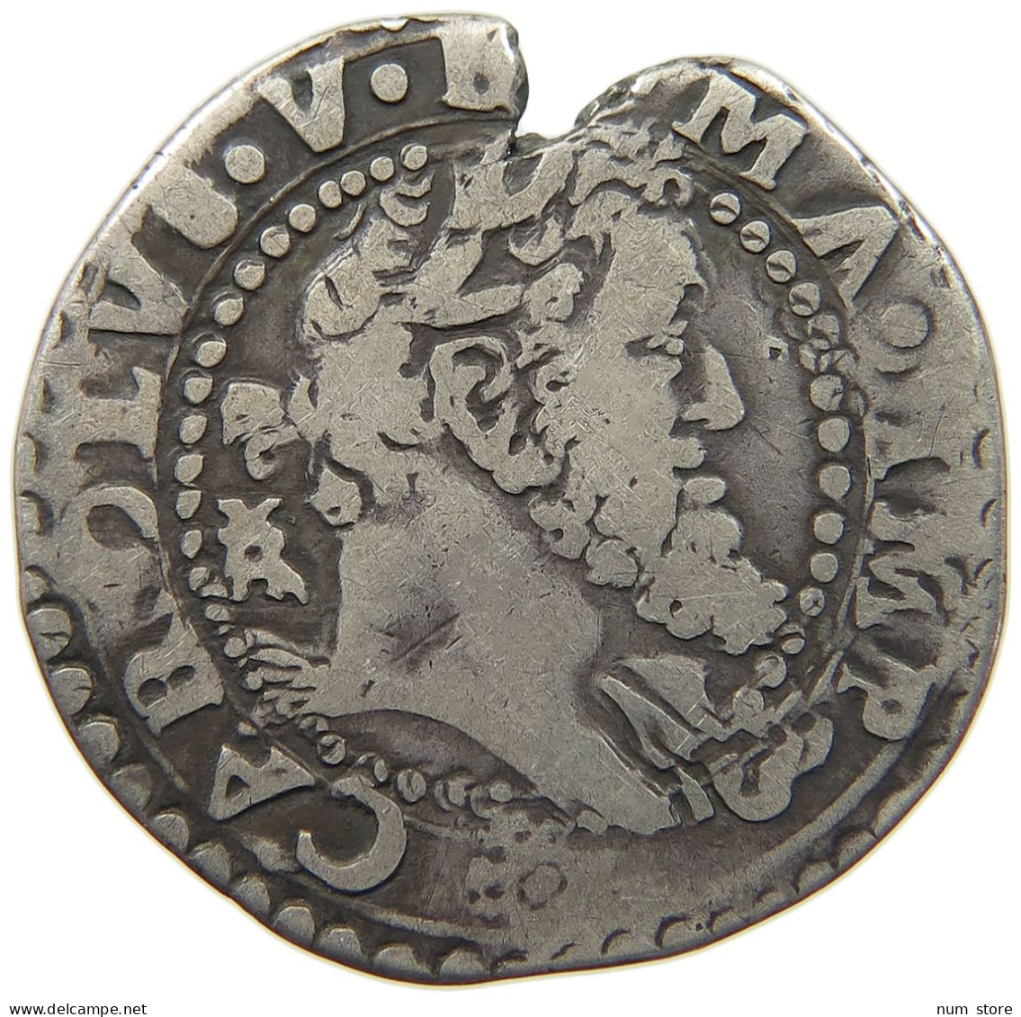 ITALY STATES NAPLES TESTONE 1516-1556 CARLO V. 1516-1556 #t155 0307 - Neapel & Sizilien