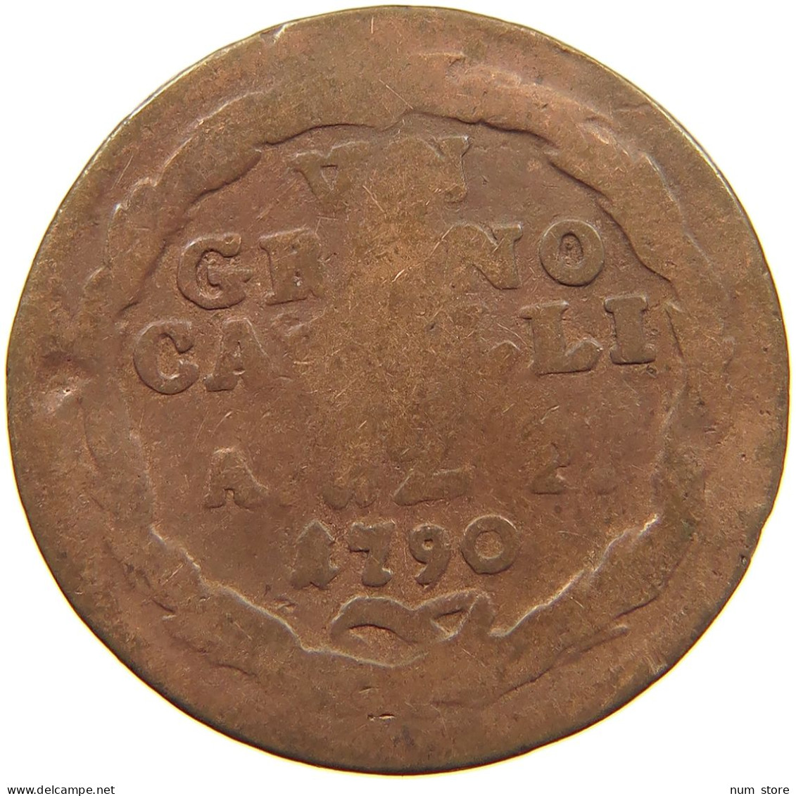 ITALY STATES NAPLES GRANO 1790 Ferdinando IV (I) Di Borbone, 1759-1816 #c006 0541 - Napels & Sicilië