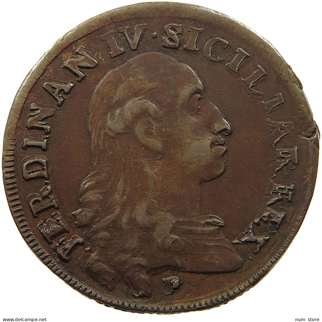 ITALY STATES NAPLES GRANO 1789 CC FERNANDO IV. DOUBLE STRUCK #t061 0349 - Napoli & Sicilia