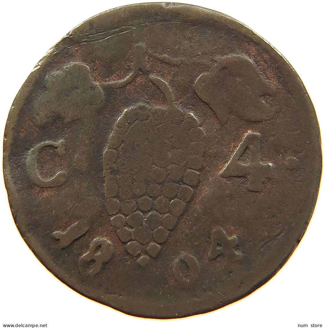 ITALY STATES NAPLES 4 CAVALLI 1804 Ferdinando IV (I) Di Borbone, 1759-1816 #c006 0229 - Neapel & Sizilien