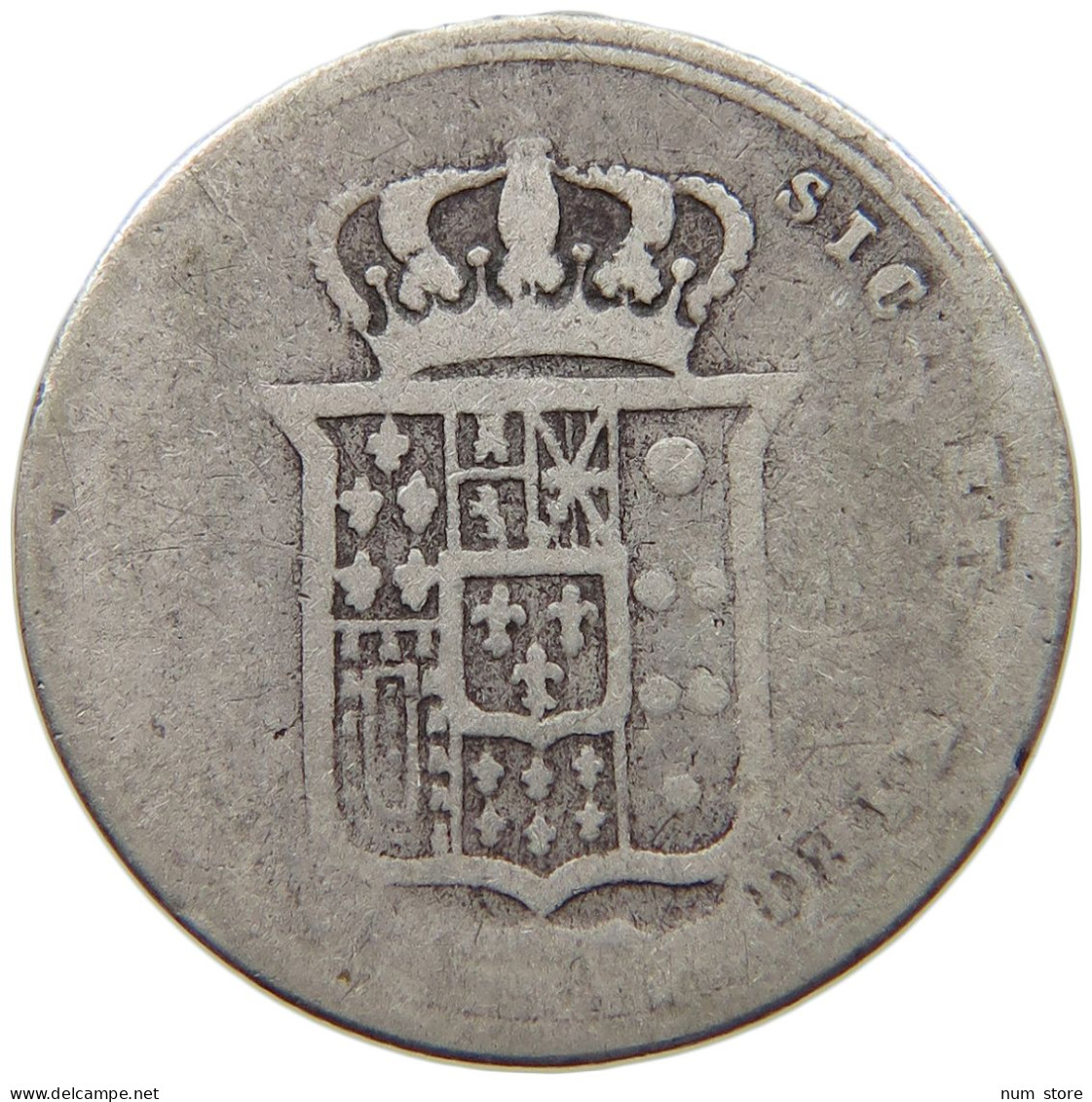 ITALY STATES NAPLES 20 GRANA 1857  #t156 0051 - Napoli & Sicilia