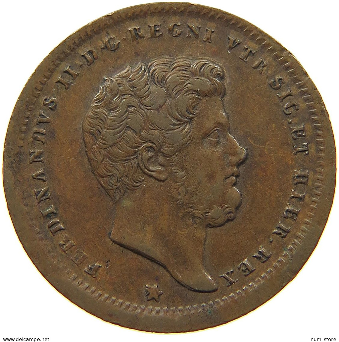 ITALY STATES NAPLES 2 TORNESI 1852  #t107 0069 - Napoli & Sicilia