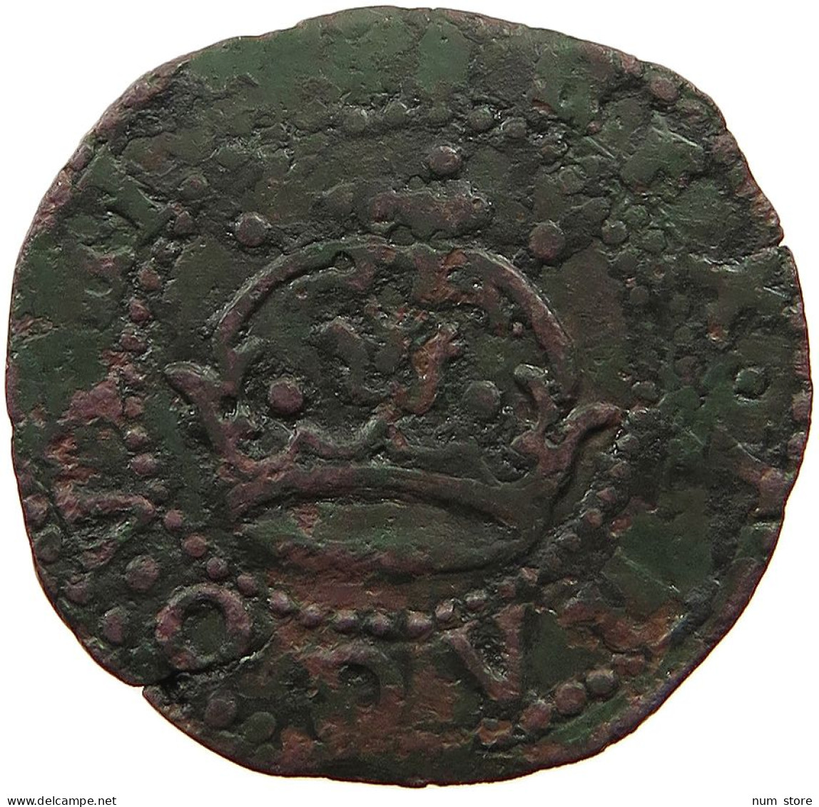 ITALY STATES NAPLES 2 CAVALLI  CARLO V. 1516-1556 #t060 0449 - Nápoles & Sicile