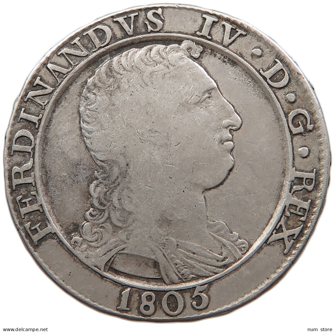 ITALY STATES NAPLES 120 GRANA 1805 Ferdinando IV (I) Di Borbone, 1759-1816 #t012 0057 - Napels & Sicilië