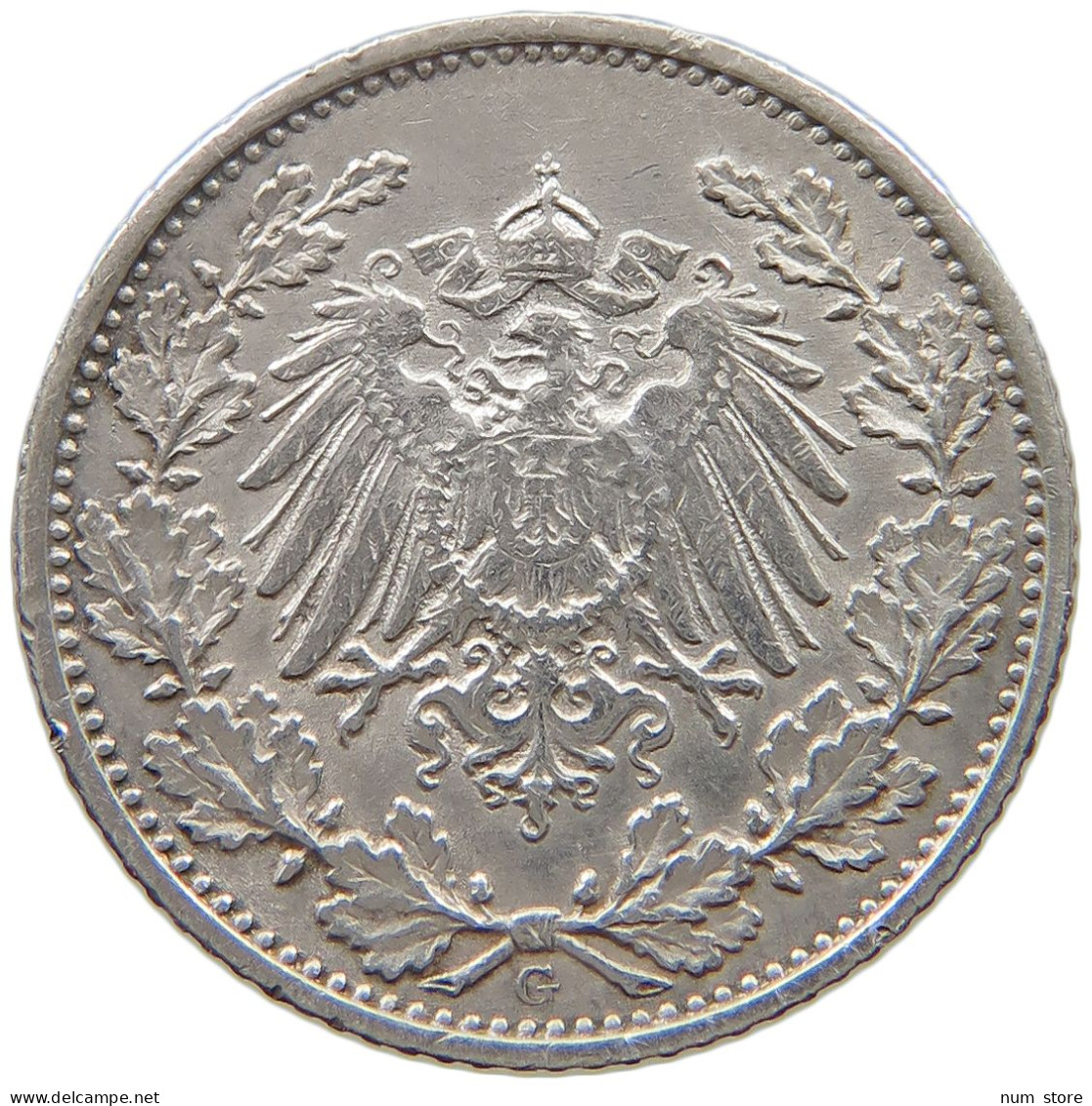 KAISERREICH 1/2 MARK 1915 G  #a091 0221 - 1/2 Mark