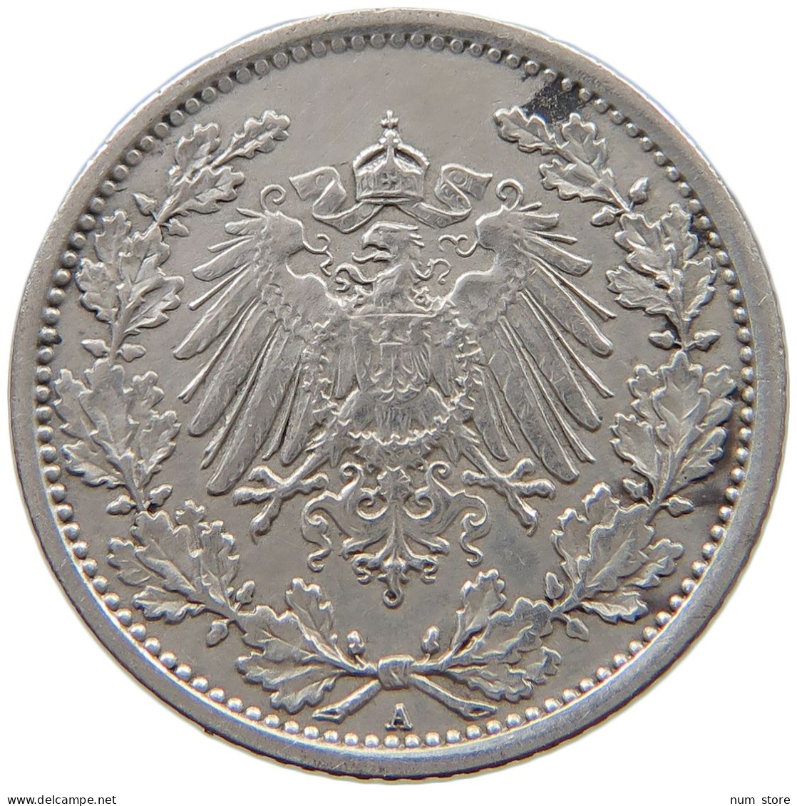 KAISERREICH 1/2 MARK 1918 A  #a081 0845 - 1/2 Mark