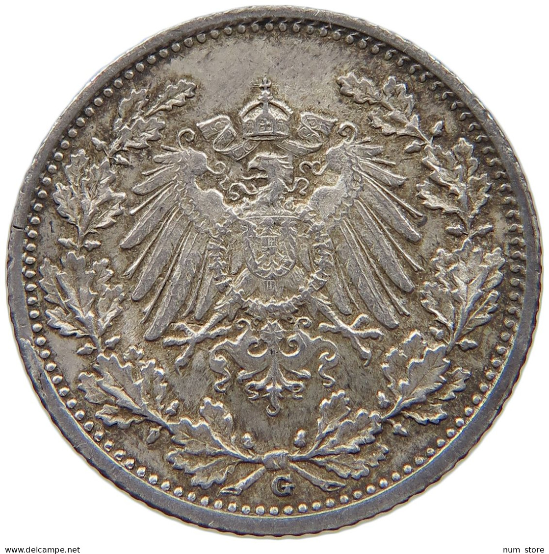 KAISERREICH 1/2 MARK 1915 G  #a081 0785 - 1/2 Mark