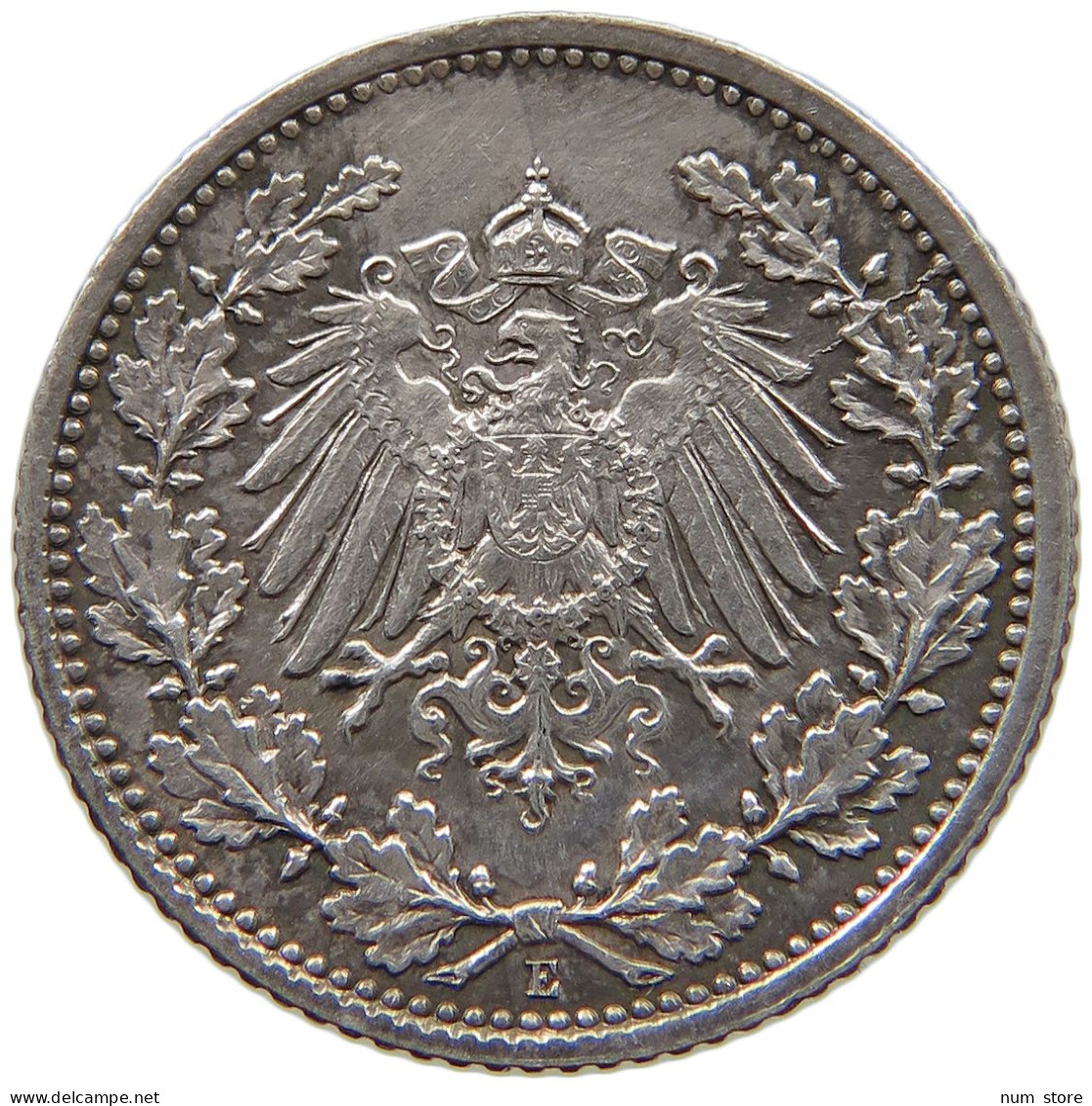 KAISERREICH 1/2 MARK 1915 E  #a081 0863 - 1/2 Mark