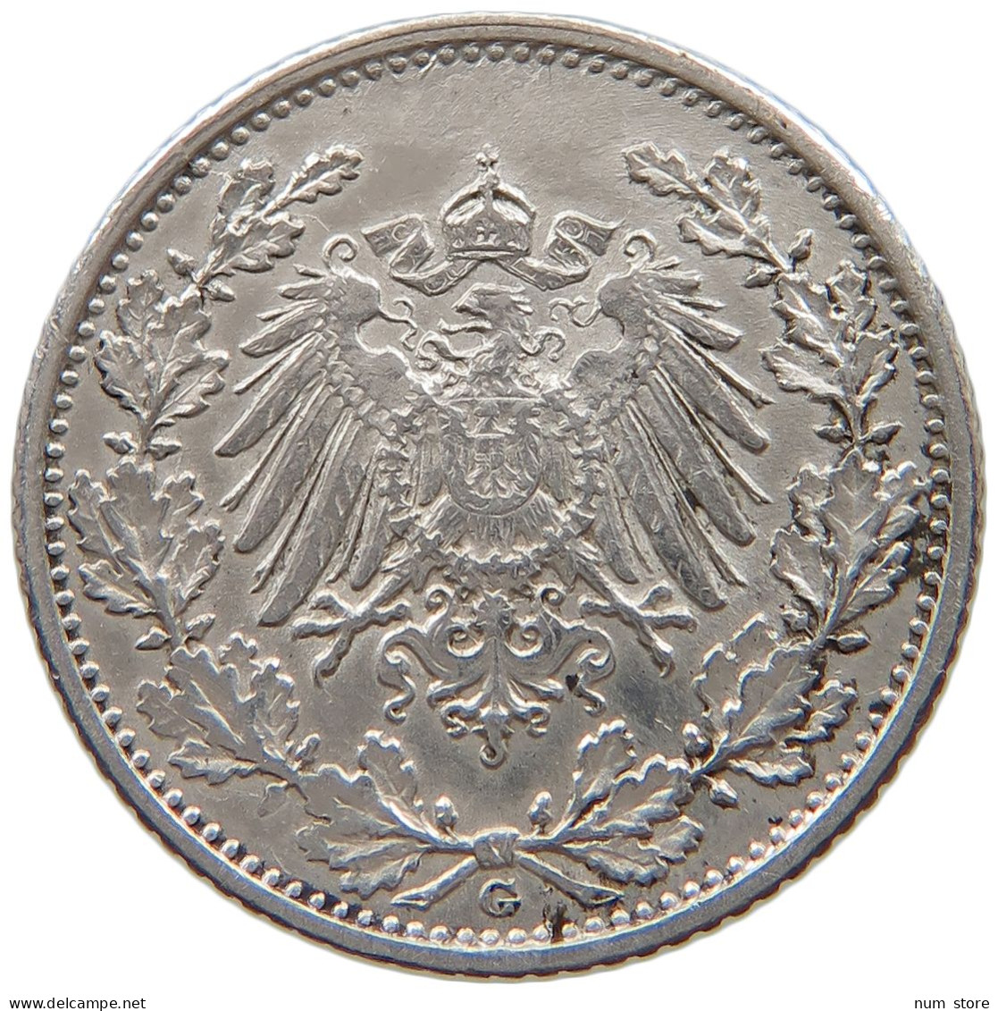 KAISERREICH 1/2 MARK 1906 G  #a052 0357 - 1/2 Mark