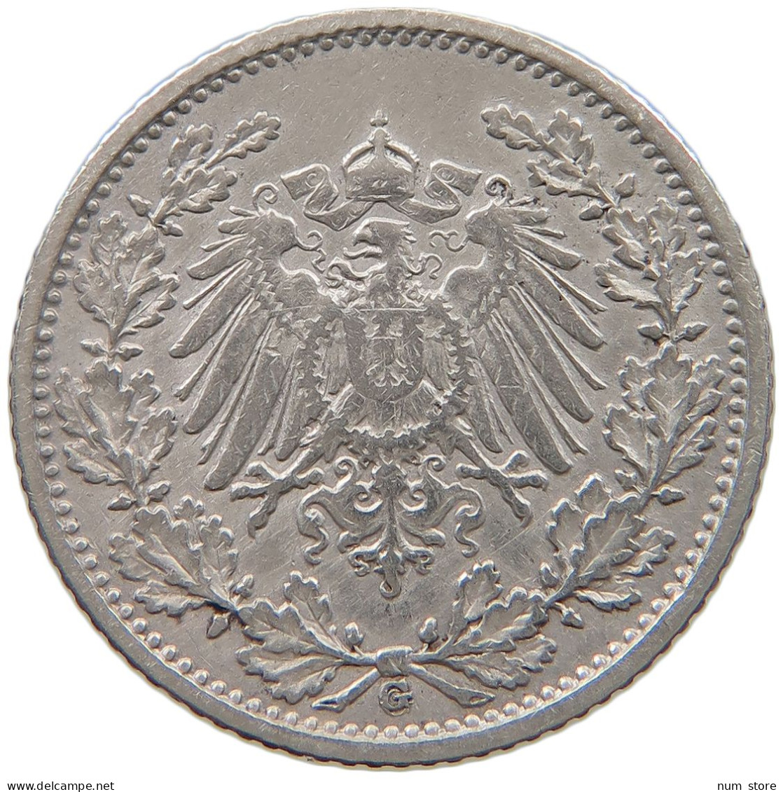 KAISERREICH 1/2 MARK 1905 G OUBLE STRUcK G #a073 0397 - 1/2 Mark