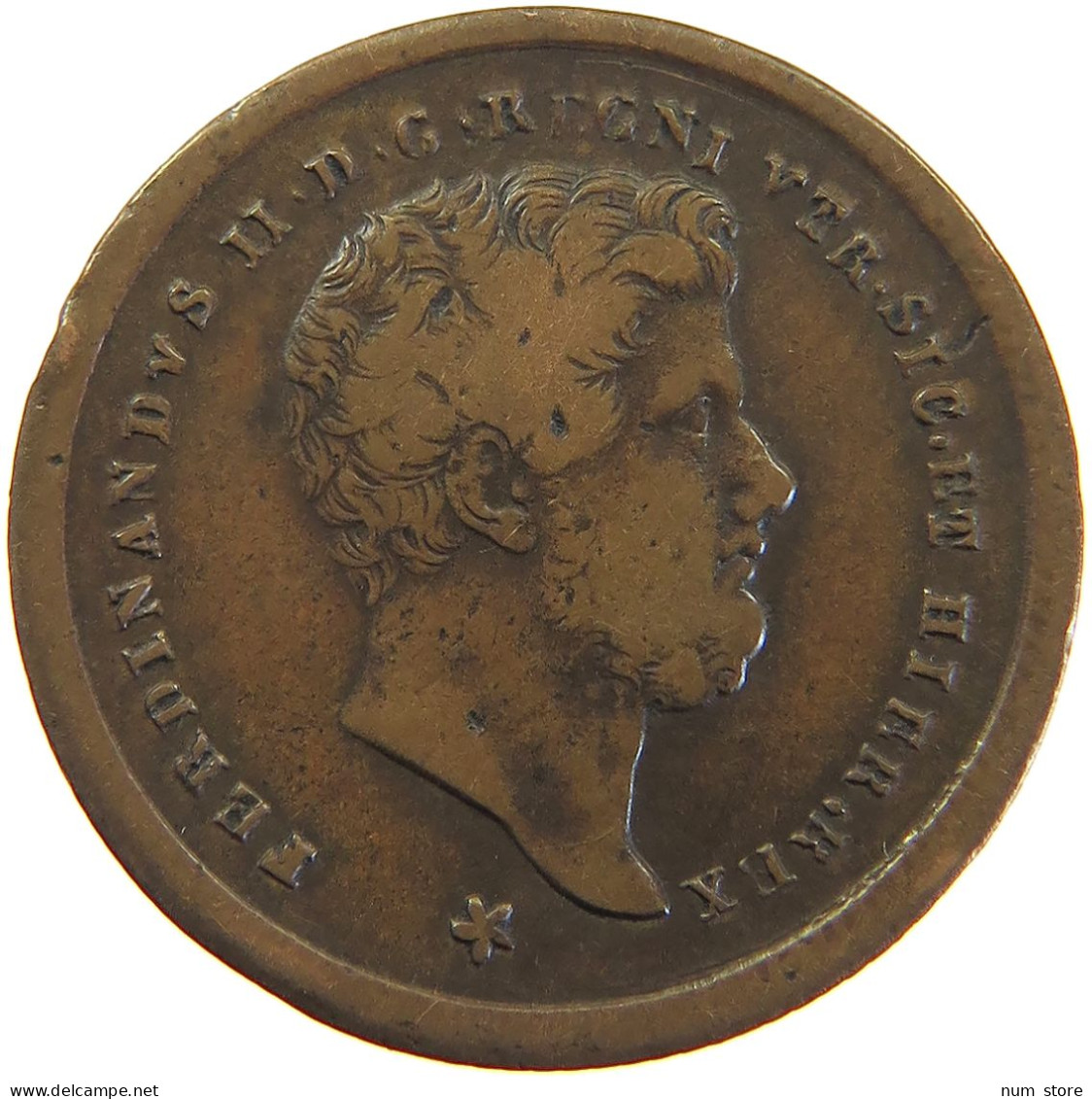 ITALY STATES TWO SICILIES 2 TORNESI 1857 Ferdinando II Di Borbone (1830-1859) #t016 0431 - Napoli & Sicilia