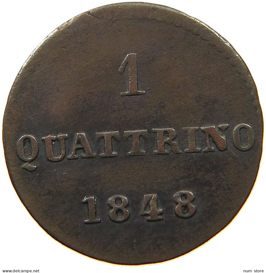 ITALY STATES TUSCANY QUATTRINO 1848  #t092 0343 - Toscane