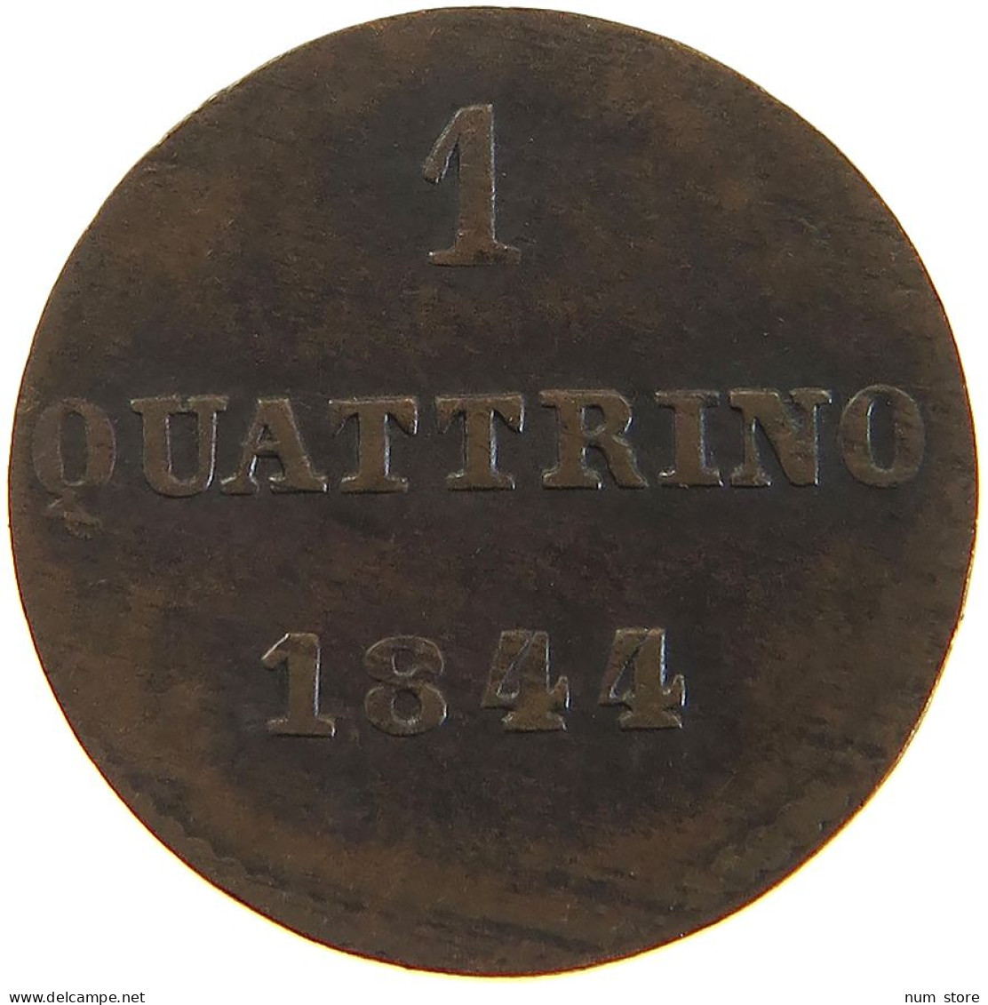 ITALY STATES TUSCANY QUATTRINO 1844 Leopoldo II Di Lorena (1824-1859) #t017 0027 - Toscana