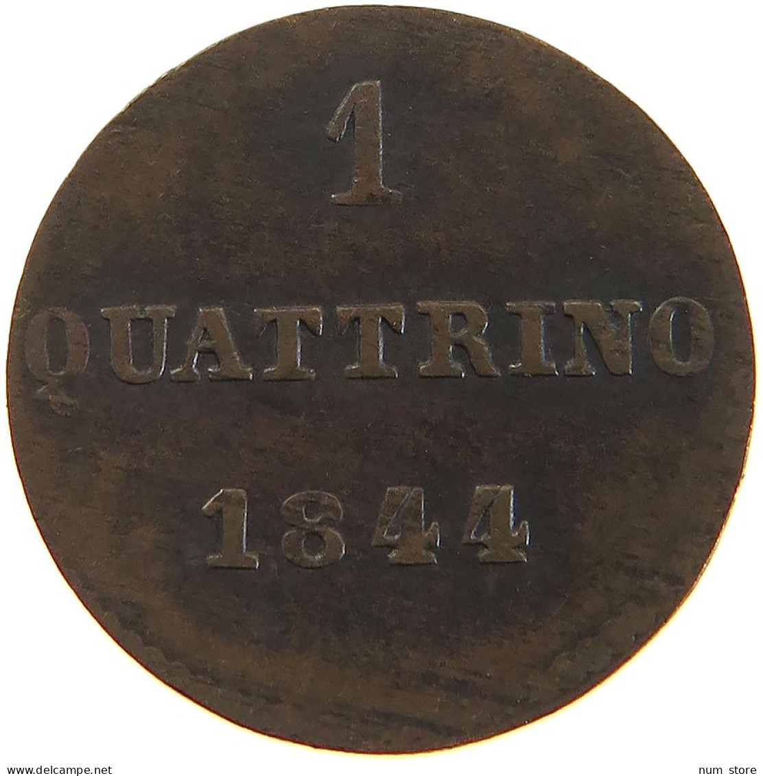 ITALY STATES TUSCANY QUATTRINO 1844 Leopoldo II Di Lorena (1824-1859) #t017 0027 - Toskana