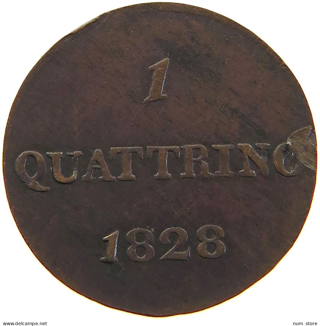 ITALY STATES TUSCANY QUATTRINO 1828 Leopoldo II Di Lorena (1824-1859) #t016 0401 - Toskana