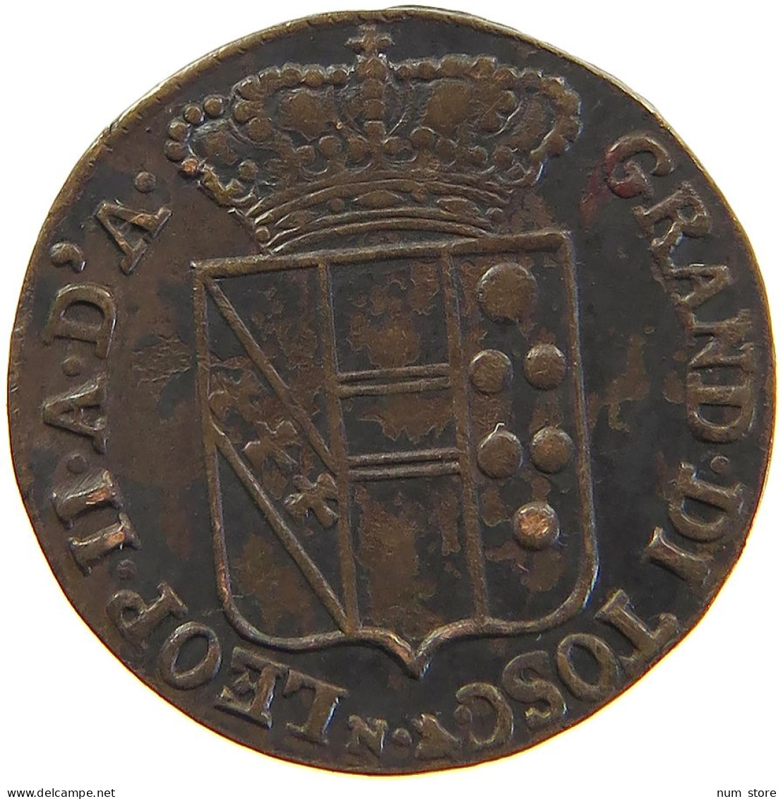 ITALY STATES TUSCANY QUATTRINO 1827 Leopoldo II Di Lorena (1824-1859) #t016 0319 - Toscane