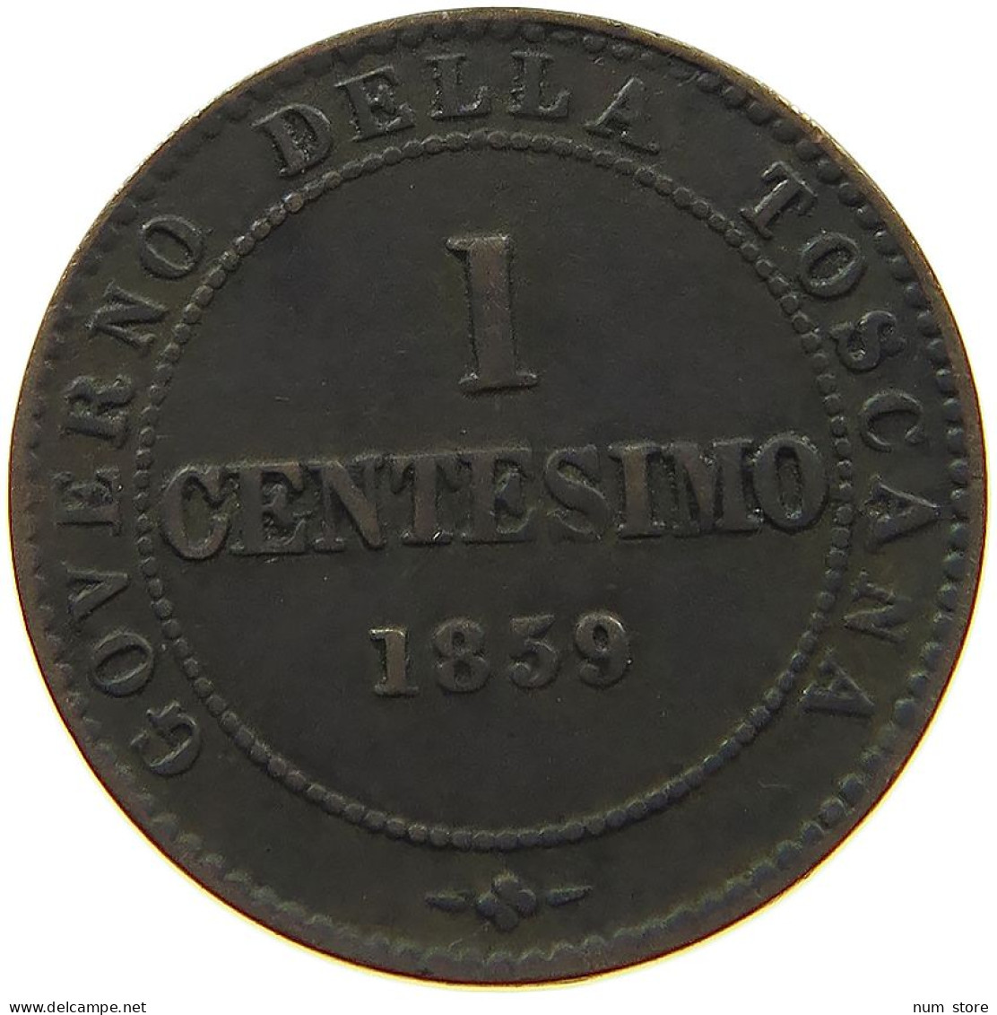 ITALY STATES TUSCANY CENTESIMO 1859  #t146 0463 - Toskana