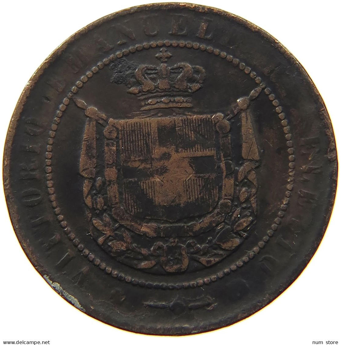 ITALY STATES TUSCANY 5 CENTESIMI 1859 Vittorio Emanuele II. #a011 0461 - Toscana