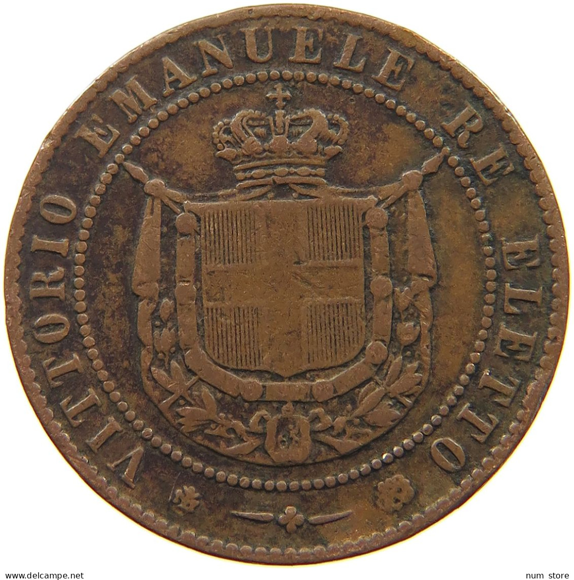 ITALY STATES TUSCANY 5 CENTESIMI 1859 Vittorio Emanuele II. 1861 - 1878 #a066 0319 - Toscana