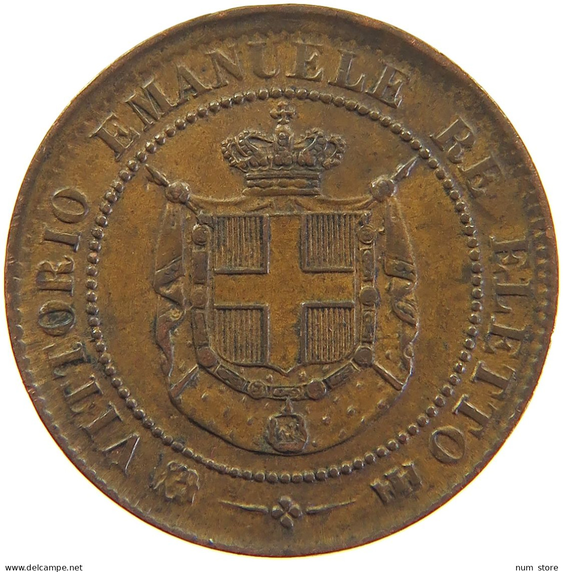 ITALY STATES TUSCANY 2 CENTESIMI 1859 Vittorio Emanuele II. 1859-1861-1878 #t016 0367 - Toskana